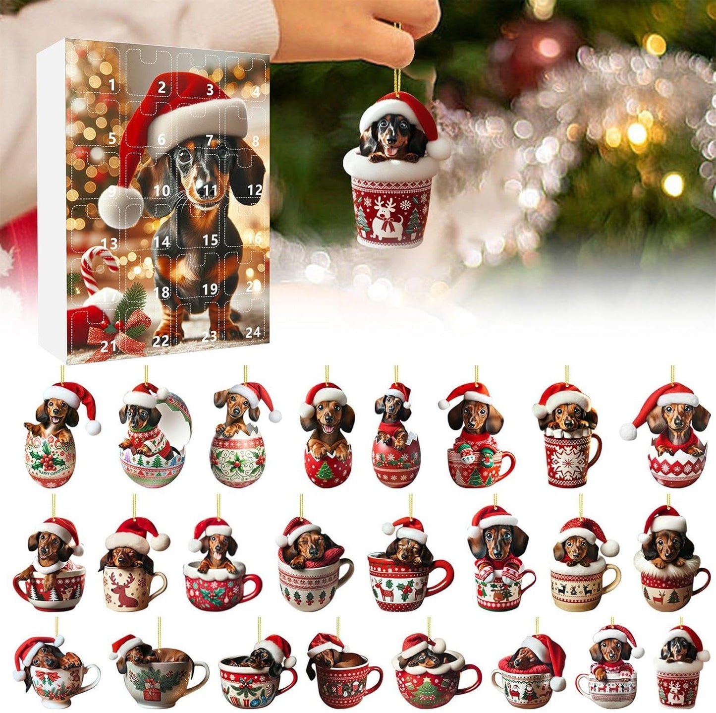 🌲Christmas Gift - 2025 Funny Dog Advent Calendar - Wowpetsmart