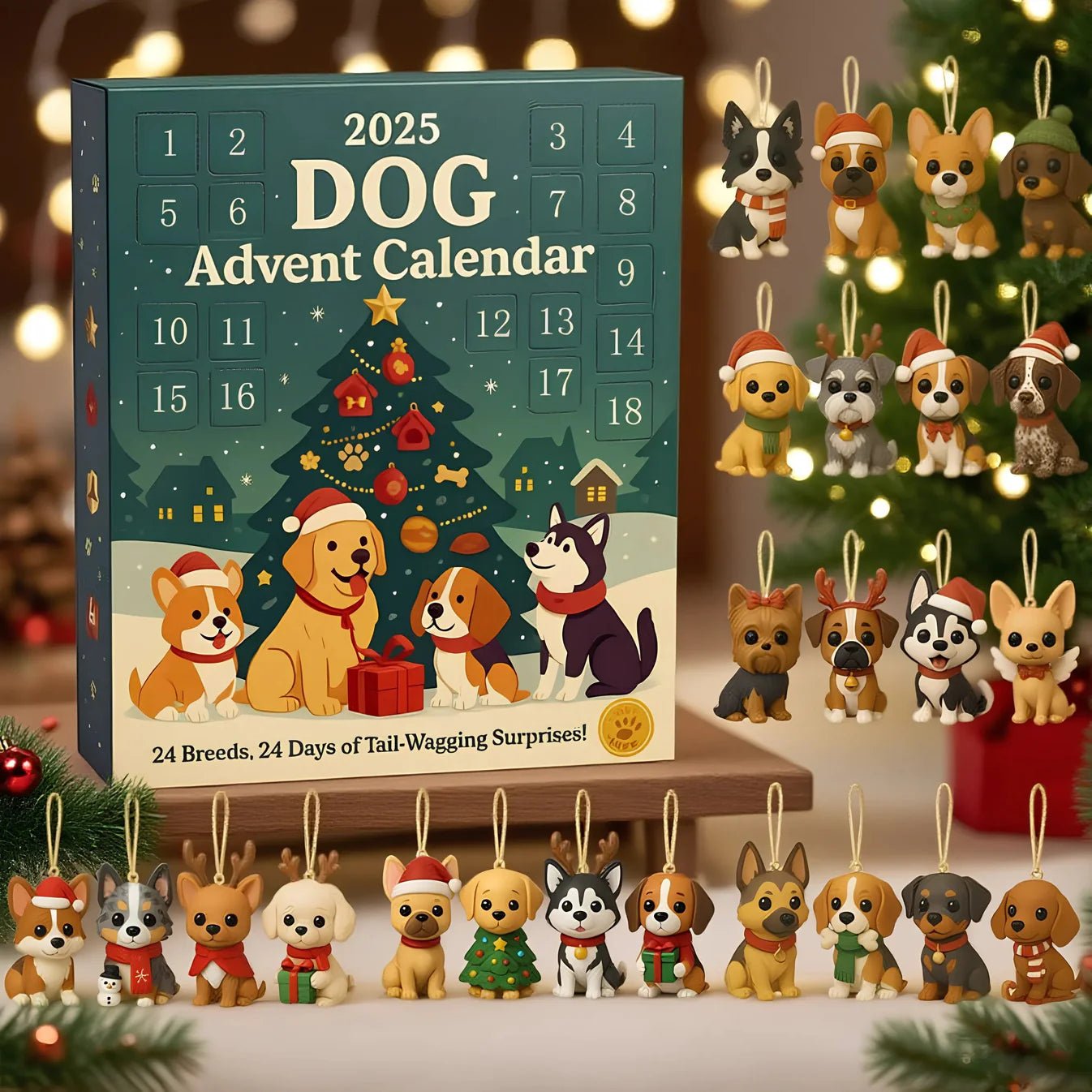 🌲Christmas Gift - 2025 Funny Dog Advent Calendar - Wowpetsmart