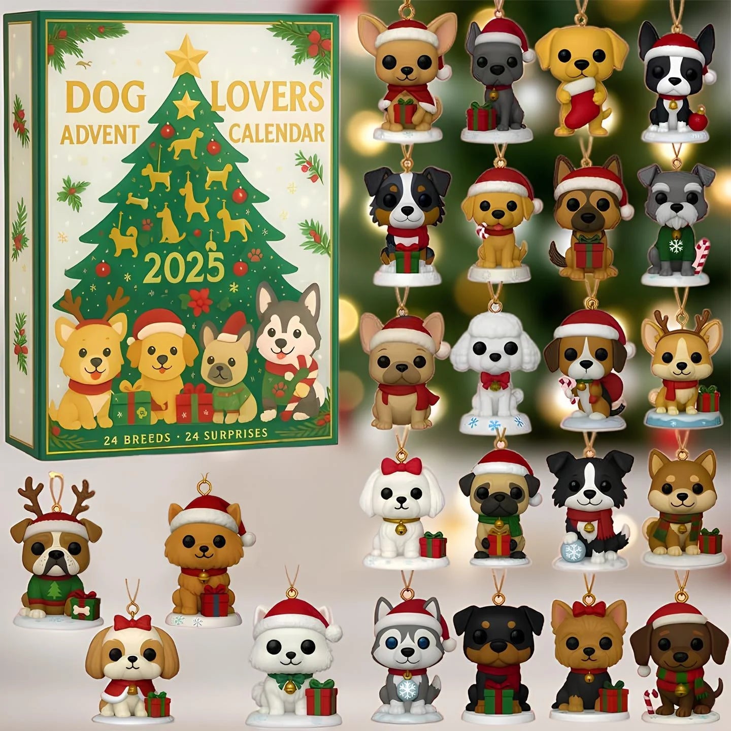 🌲Christmas Gift - 2025 Funny Dog Advent Calendar - Wowpetsmart