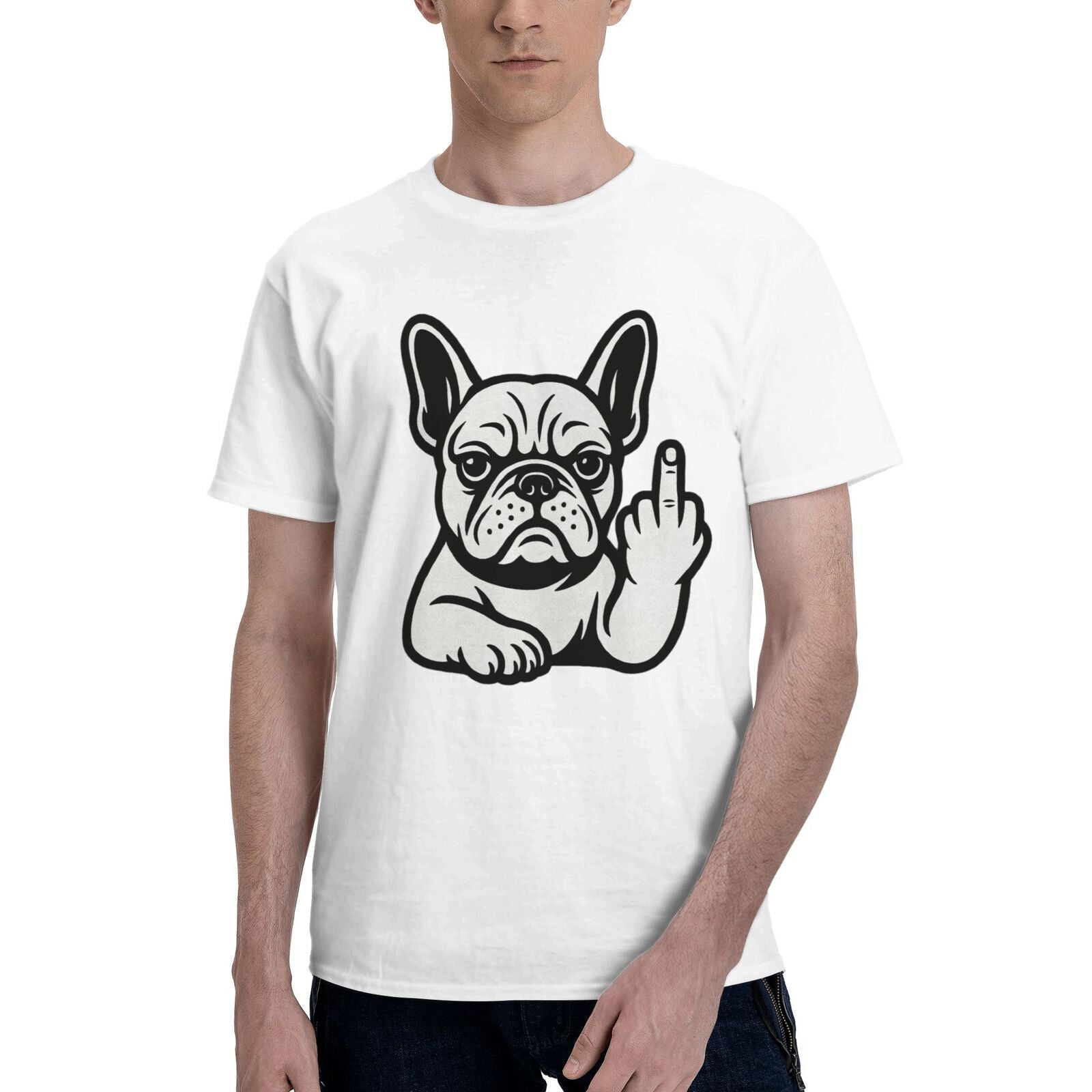 Middle Finger Frenchie Tee - Wowpetsmart