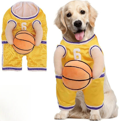 Dog Basketball Costume with Ball - Wowpetsmart