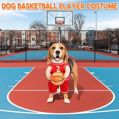 Dog Basketball Costume with Ball - Wowpetsmart