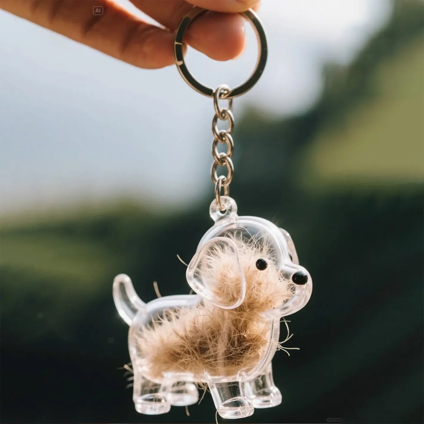 Dog Hair Collector Keychain Charm Memorial Storage Box - Wowpetsmart