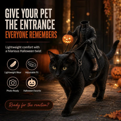 Headless Horseman Rider Pet Costume – Halloween Cat & Dog Outfit - Wowpetsmart