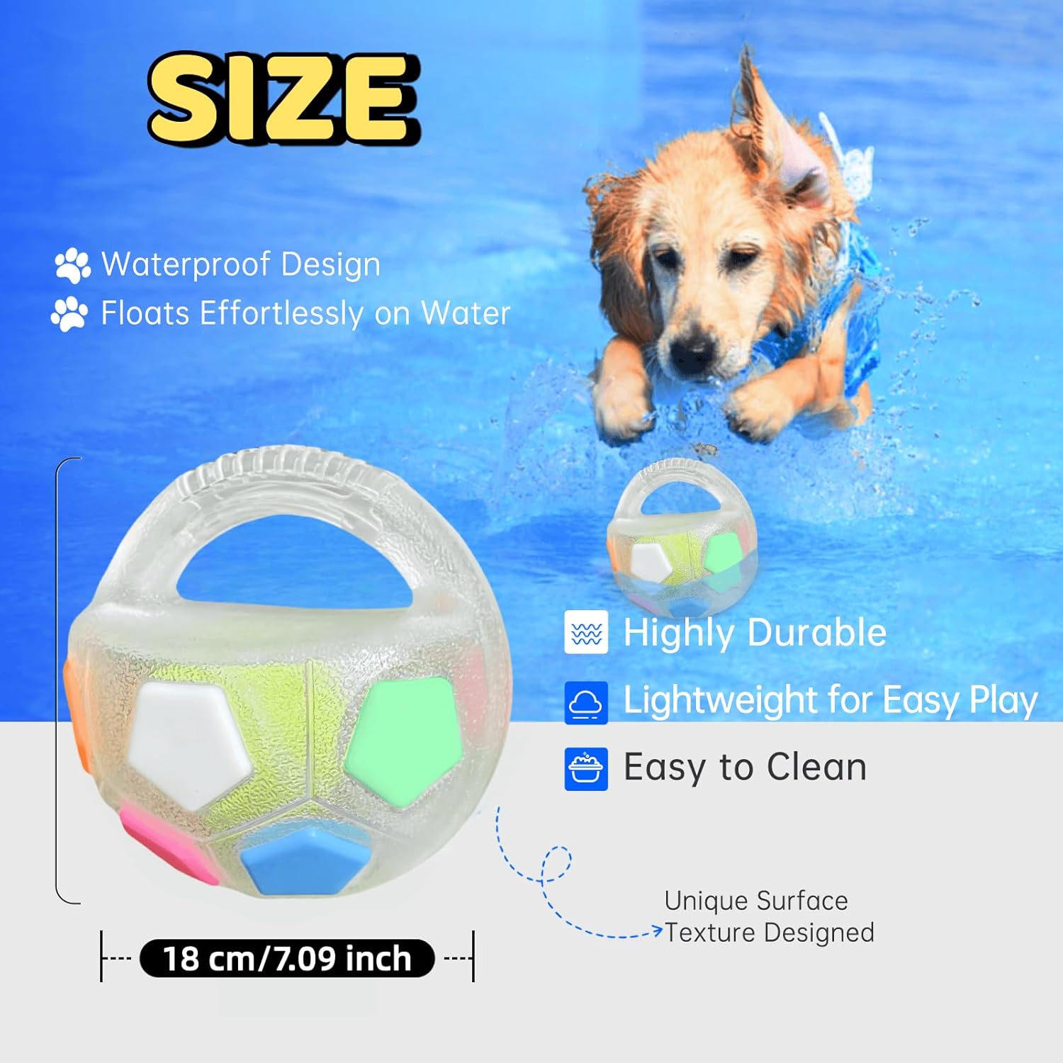 PawKick™ Durable Soccer Toy – Bouncy, Bite - Resistant & Fun - Wowpetsmart