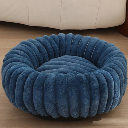 Ultra - Soft Plush Donut Pet Bed – Calming & Supportive for Deep Sleep - Wowpetsmart