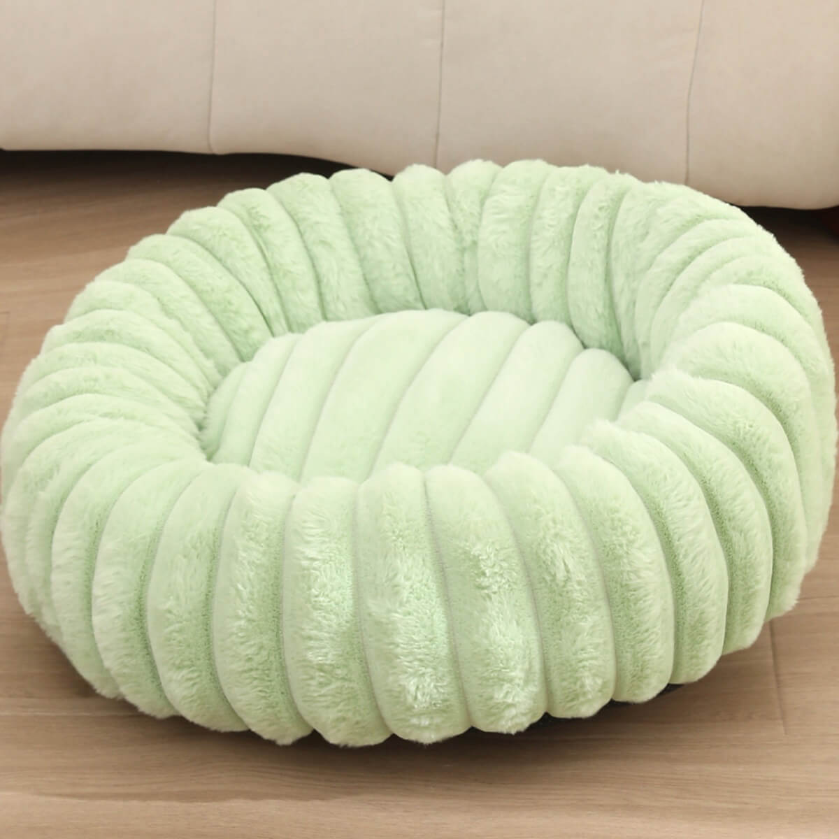 Ultra - Soft Plush Donut Pet Bed – Calming & Supportive for Deep Sleep - Wowpetsmart