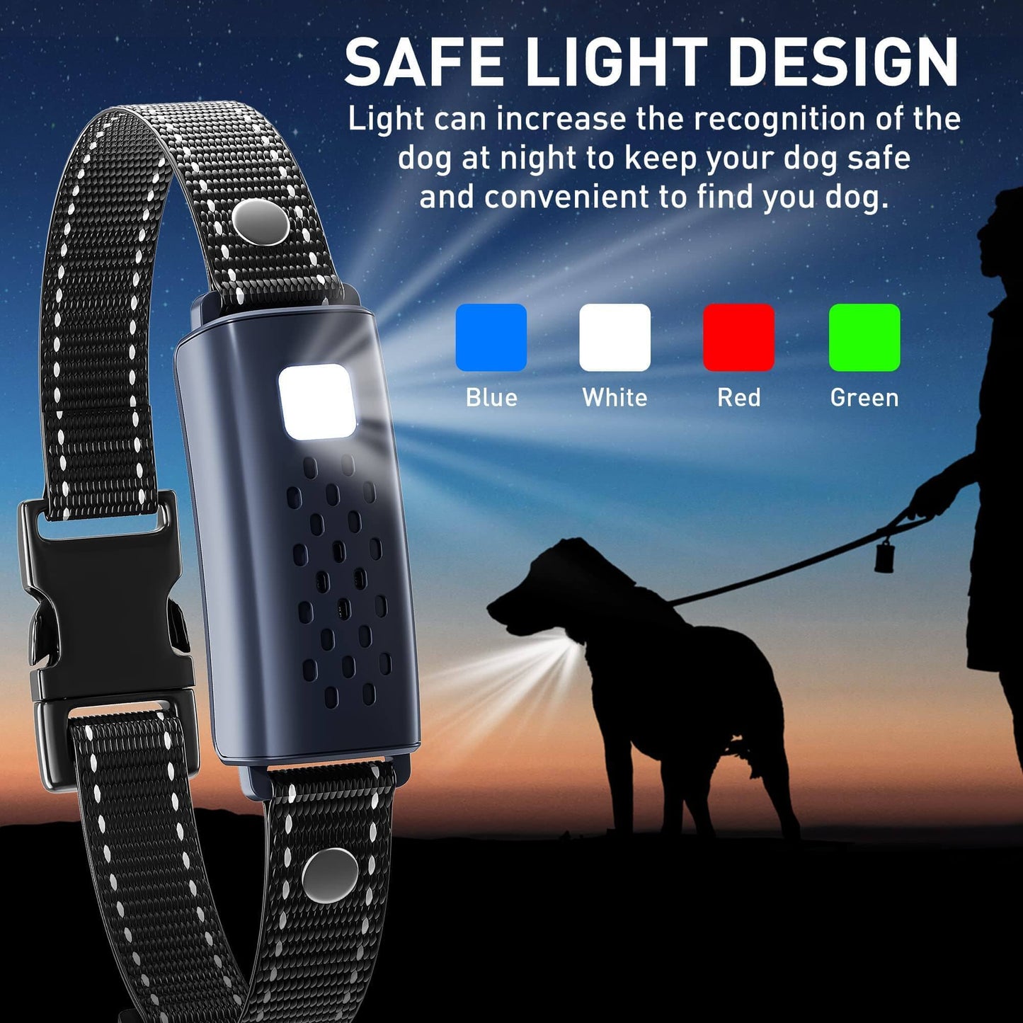 4000FT Remote Dog Training Collar with Flash Light - Wowpetsmart