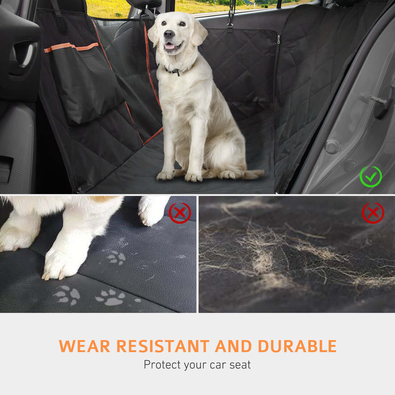 Waterproof Non-slip Car Seat Cover for Dogs - Wowpetsmart